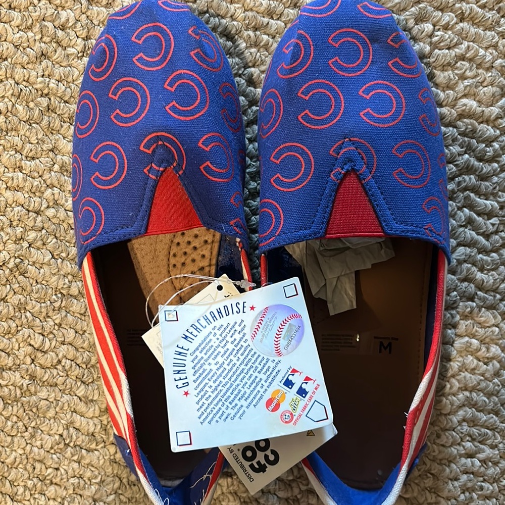 Cubs slip on shoes. New, with tags.